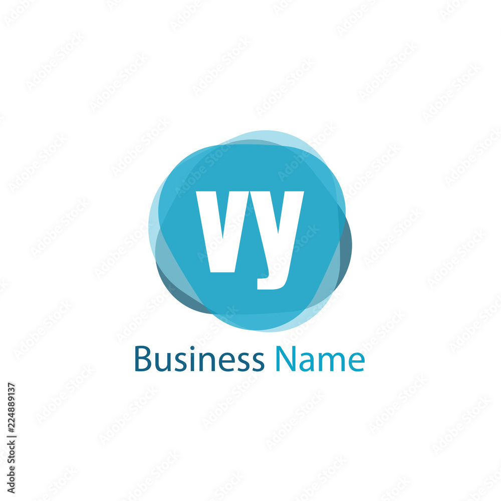 Fototapeta premium Initial Letter VY Logo Template Design