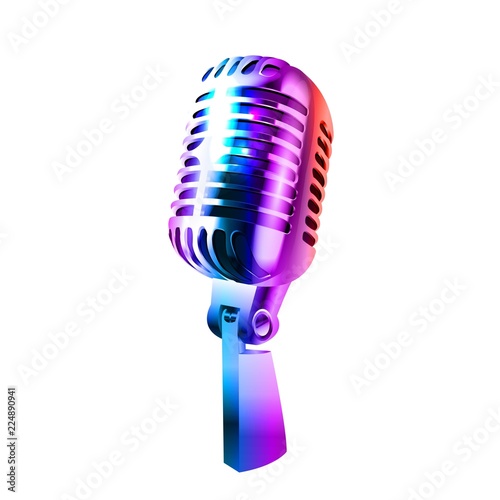 Microphone. Vector illustration