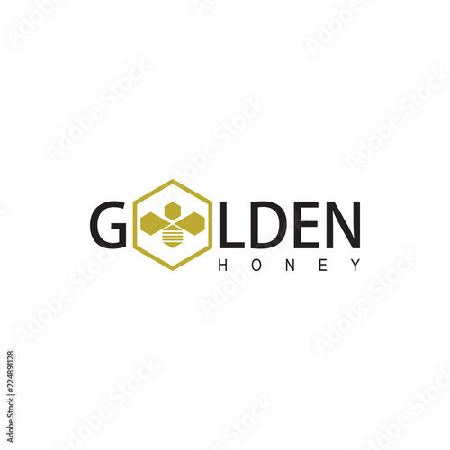 Golden honey logo