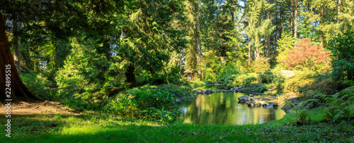 The Grotto, Botanical garden at summer season in Portland city