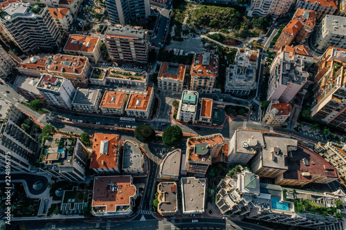 Monaco Monte-Carlo city riviera Drone summer photo © Vivid Cafe