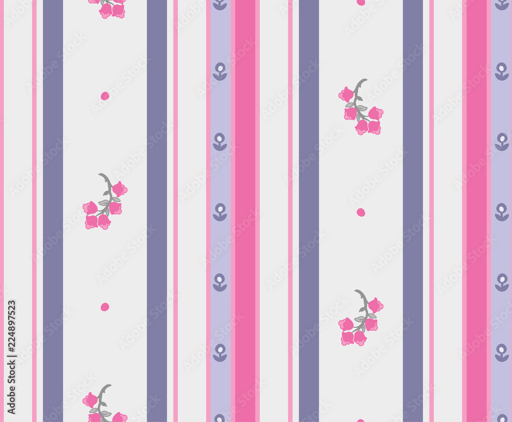 seamless stripe background with floral pattern seamless stripe background with floral pattern