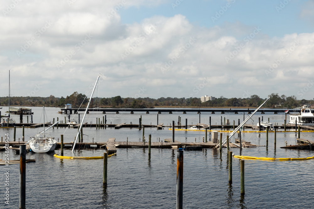 Fototapeta premium Hurricane Florence Damage in New Bern, NC