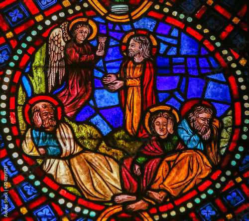 Jesus in the Garden of Gethsemane - Stained Glass