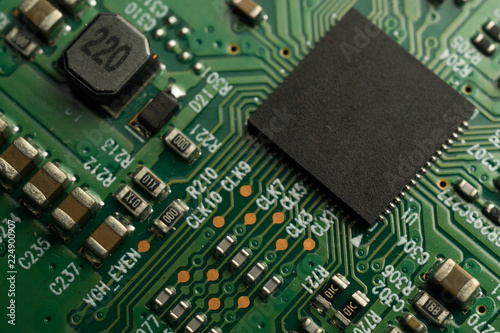 Wallpaper Mural A complex PCB mounted board with surface mount electronic parts Torontodigital.ca