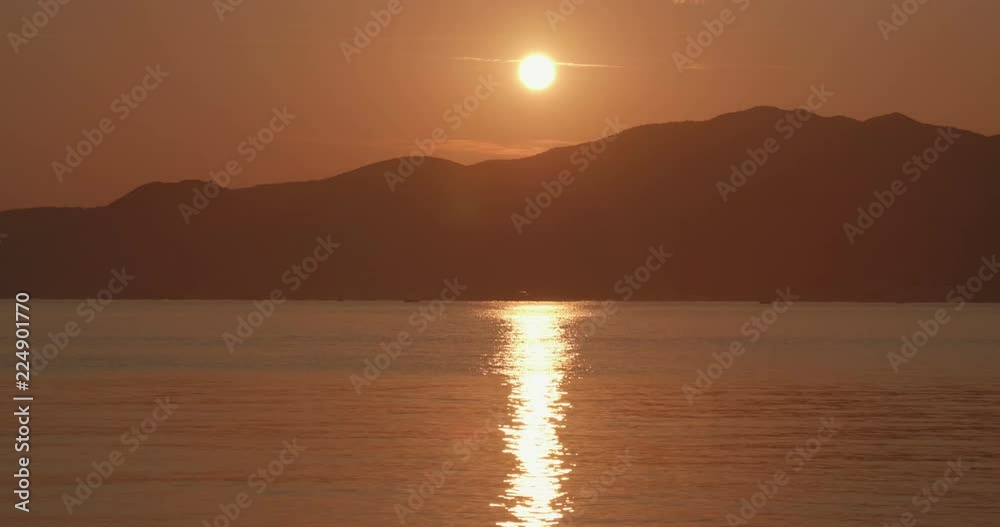 A sunset on Mediterranean Sea, Elba Island (Italy) A sunset on Mediterranean Sea, Elba Island (Italy)