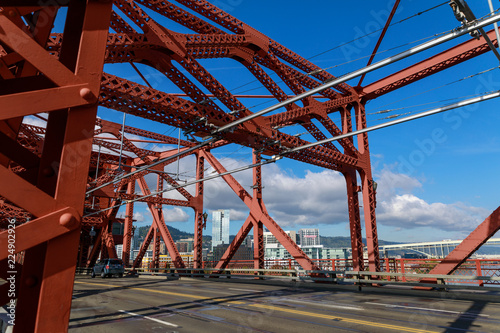 Broadway Bridge in Portland city photo