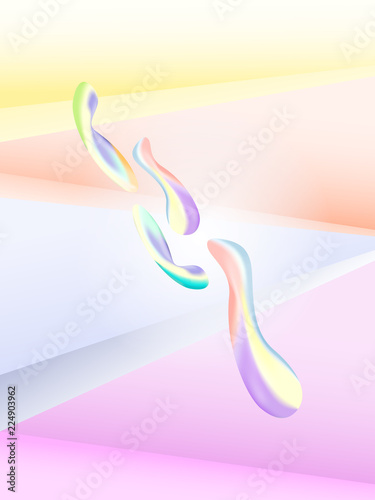 Abstract gradient color and geometric line background.