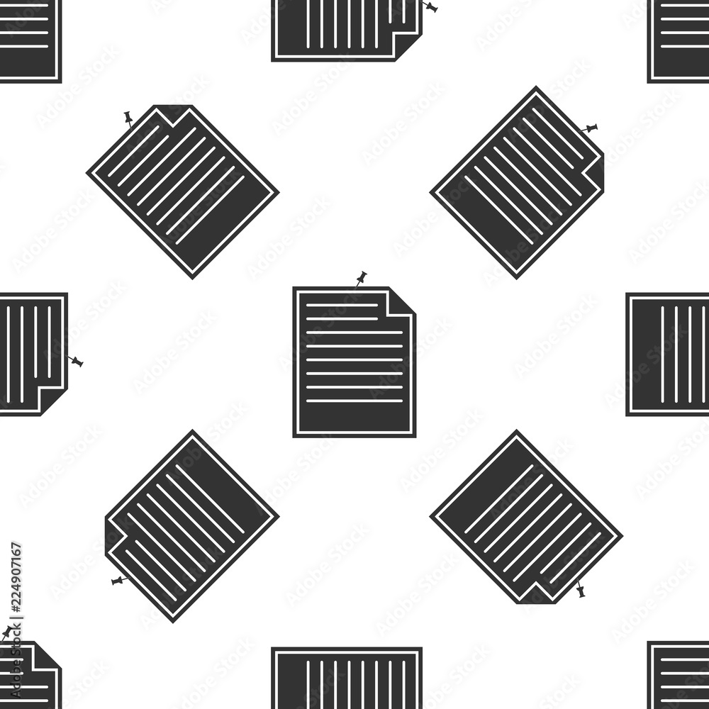 Note paper with pinned pushbutton isolated icon seamless pattern on white background. Memo paper sign. Flat design. Vector Illustration Note paper with pinned pushbutton isolated icon seamless pattern on white background. Memo paper sign. Flat design. Vector Illustration