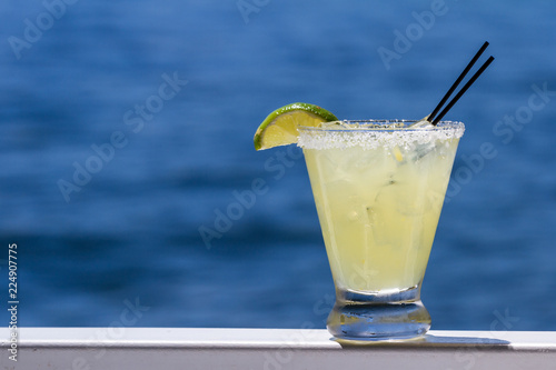 refreshing margarita on the water photo