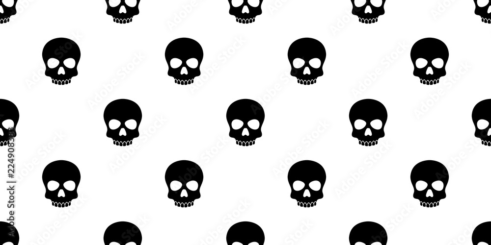 skull Crossbones seamless pattern Halloween vector pirate bone Ghost poison scarf isolated repeat wallpaper tile background skull Crossbones seamless pattern Halloween vector pirate bone Ghost poison scarf isolated repeat wallpaper tile background