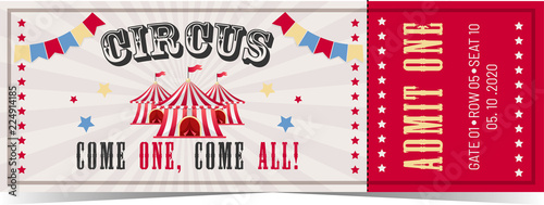  Circus ticket