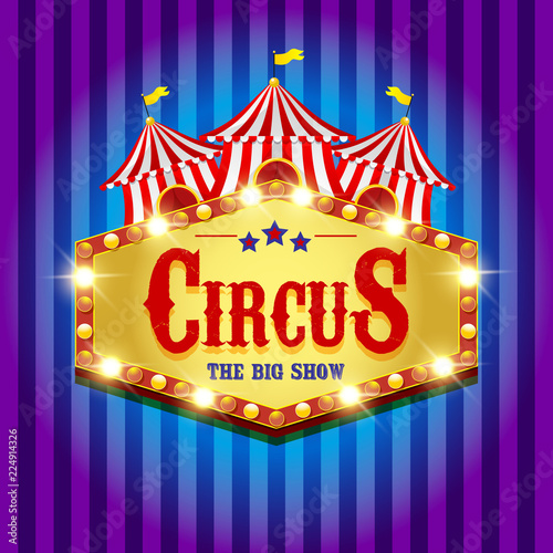Carnival banner. Circus. Fun fair 