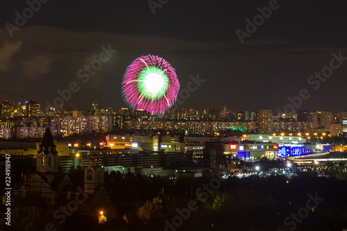 Fabulous colorful Japanese fireworks