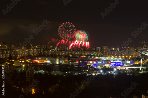 Fabulous colorful Japanese fireworks