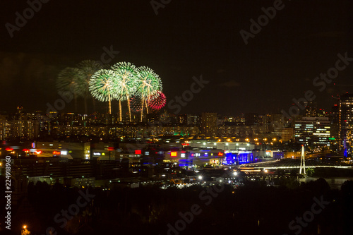Fabulous colorful Japanese fireworks