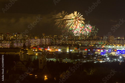 Fabulous colorful Japanese fireworks