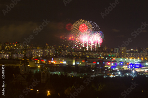 Fabulous colorful Japanese fireworks