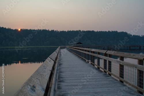 Wallpaper Mural Sunset over boardwalk Torontodigital.ca