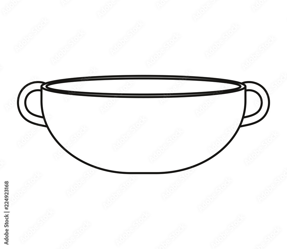 bowl two handles utensil kitchen
