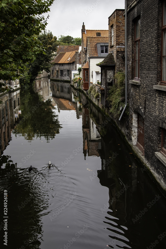 Bruges medieval canals