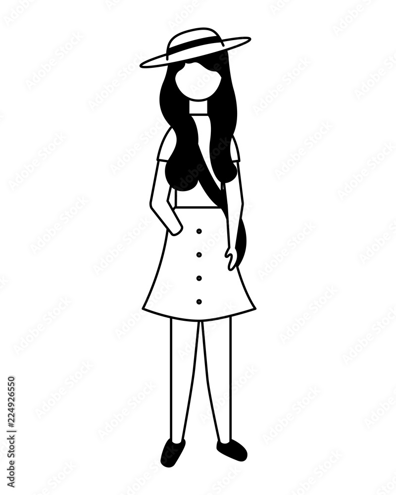 woman character female standing figure woman character female standing figure