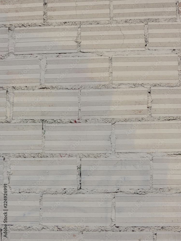 Fototapeta premium White brick wall background