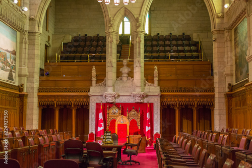 The Senate of Parliament Building, Ottawa, Canada. photo