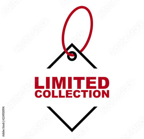 red vector banner limited colection