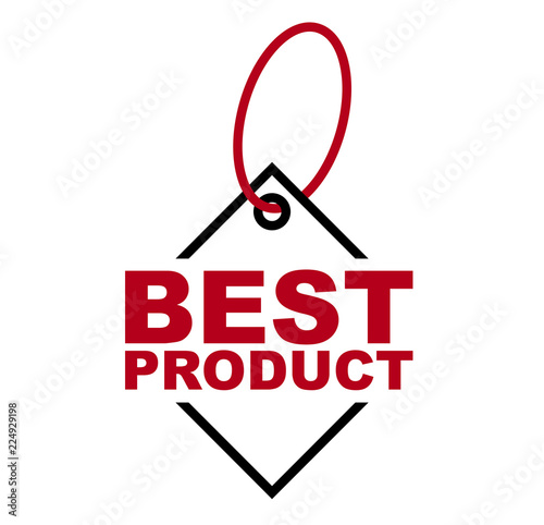 red vector banner best product