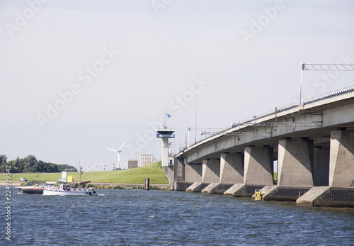 Фотография The Ketelbrug is a 800-metre-long Dutch bascule bridge