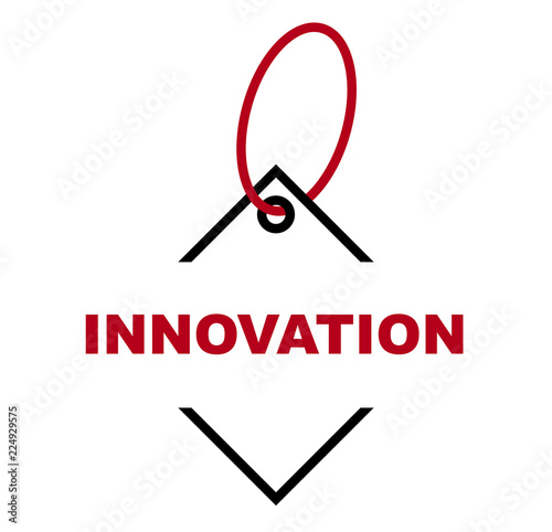red vector banner innovation