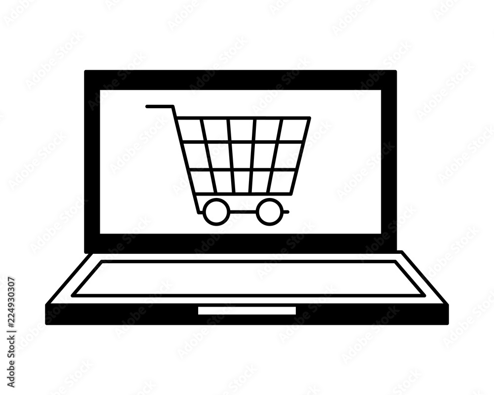laptop computer shopping cart cyber monday laptop computer shopping cart cyber monday