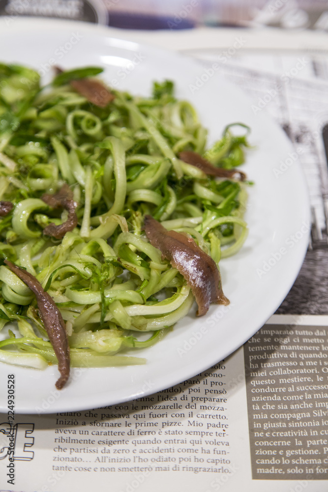 Puntarelle with anchovies in Rome Puntarelle with anchovies in Rome