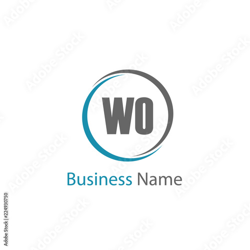 Initial Letter WO Logo Template Design © Scooby