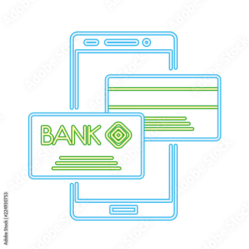 smartphone bank cards payment cyber monday