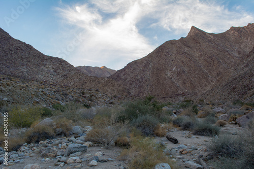 Desert mountain creekbed