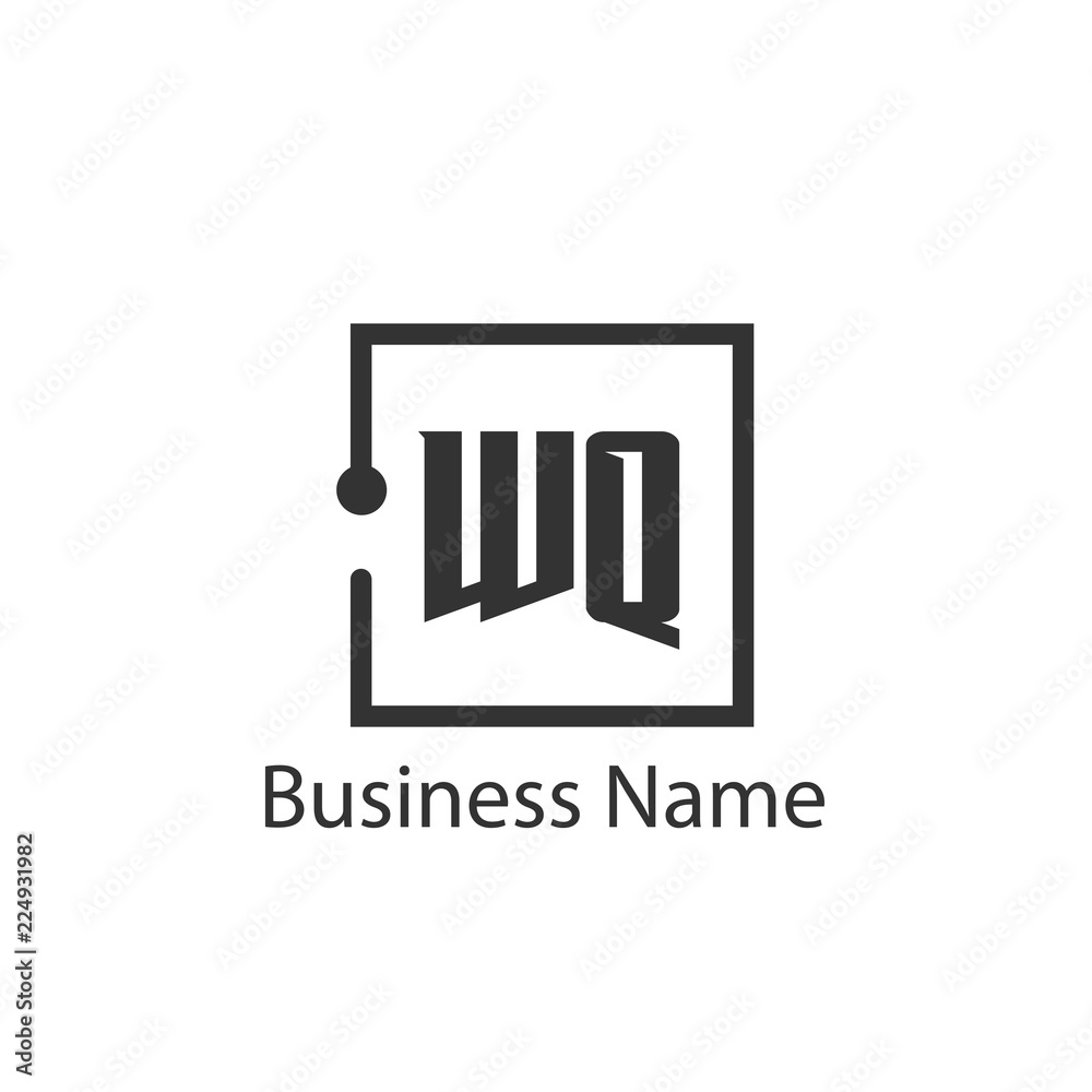 Initial Letter WQ Logo Template Design Initial Letter WQ Logo Template Design