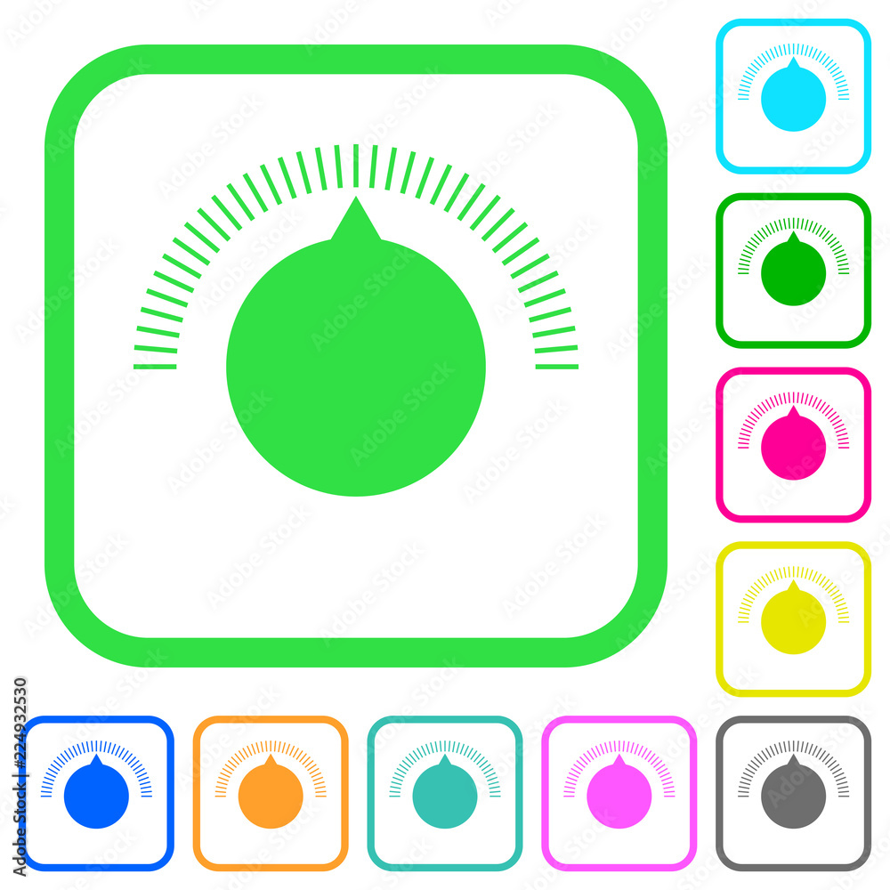 Volume control vivid colored flat icons