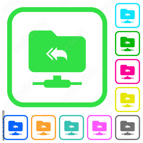FTP root directory vivid colored flat icons