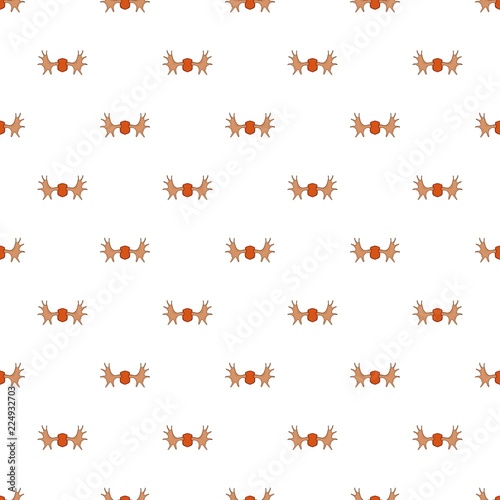 Deer antler pattern. Cartoon illustration of deer antler vector pattern for web © ylivdesign