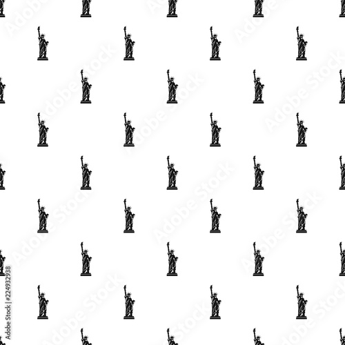 Statue of liberty pattern. Simple illustration of statue of liberty vector pattern for web