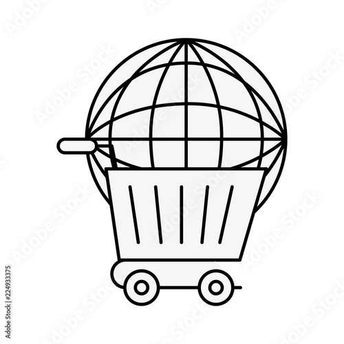 online shopping cart world logistic