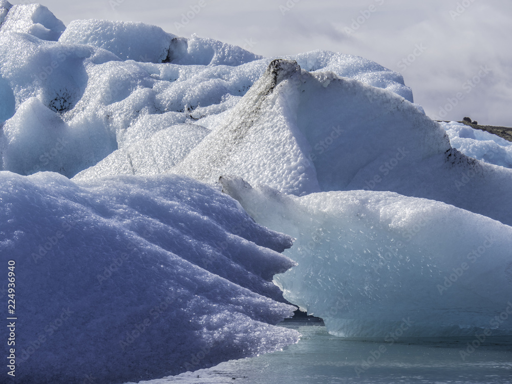 Scenic view of Jokulsarlon Glacier Lagoon in Iceland