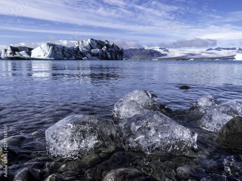 Obraz na płótnie Scenic view of Jokulsarlon Glacier Lagoon in Iceland w salonie