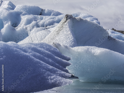 Obraz na płótnie Scenic view of Jokulsarlon Glacier Lagoon in Iceland w salonie