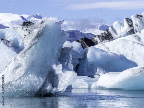 Obraz na płótnie Scenic view of Jokulsarlon Glacier Lagoon in Iceland w salonie