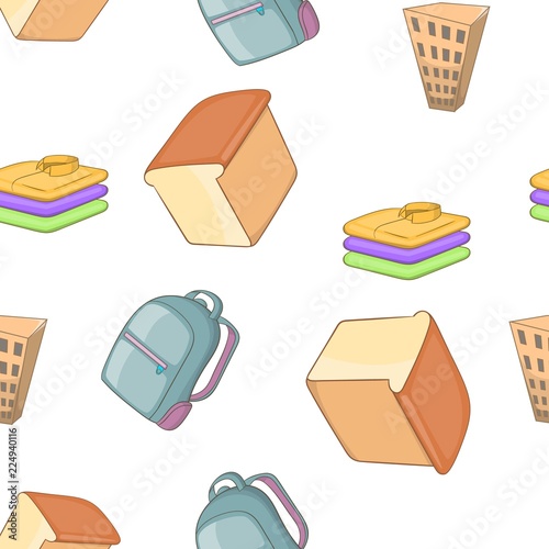 People refugees pattern. Cartoon illustration of people refugees vector pattern for web