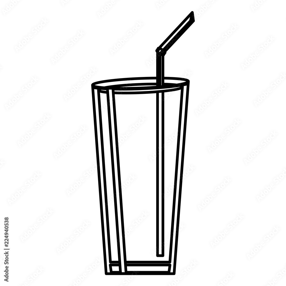 Glass with straw Glass with straw