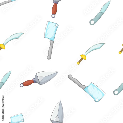 Weaponry pattern. Cartoon illustration of weaponry vector pattern for web